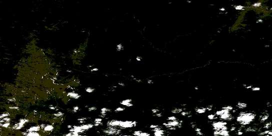 Air photo: Beavercrow Mountain Satellite Image map 094N14 at 1:50,000 Scale