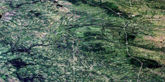 Courvoisier Creek Satellite Map 094P04 at 1:50,000 scale - National Topographic System of Canada (NTS) - Orthophoto