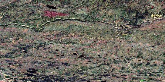 Air photo: Hossitl Creek Satellite Image map 094P14 at 1:50,000 Scale