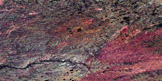 No Title Satellite Map 095A10 at 1:50,000 scale - National Topographic System of Canada (NTS) - Orthophoto