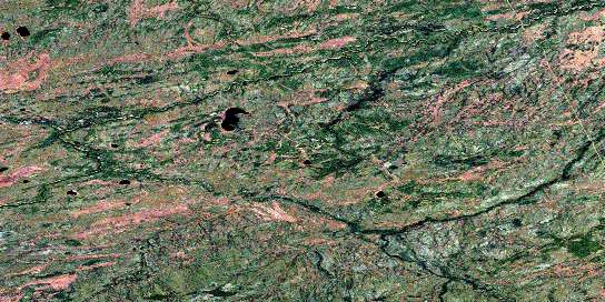No Title Satellite Map 095A15 at 1:50,000 scale - National Topographic System of Canada (NTS) - Orthophoto