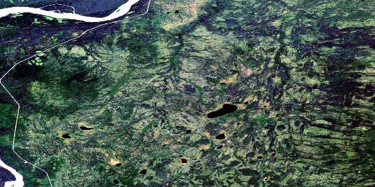 Air photo: Denedothada Creek Satellite Image map 095B11 at 1:50,000 Scale