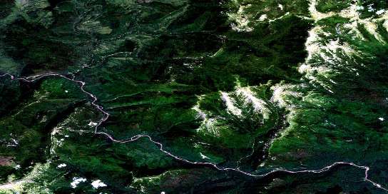 Air photo: Mount Merrill Satellite Image map 095C02 at 1:50,000 Scale