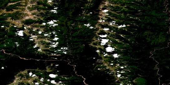 Air photo: Babiche Mountain Satellite Image map 095C08 at 1:50,000 Scale