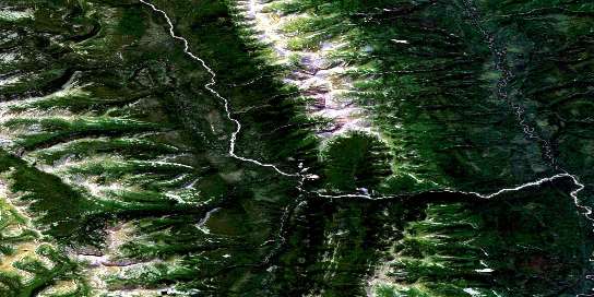 Air photo: Chinkeh Creek Satellite Image map 095C09 at 1:50,000 Scale