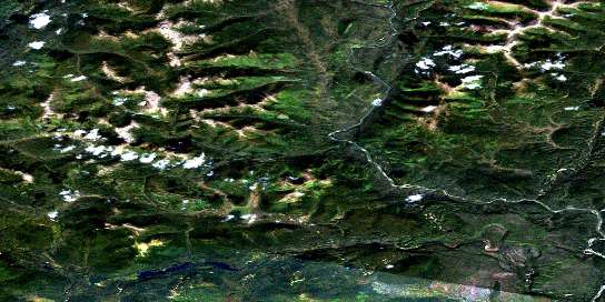 Air photo: Hulse Lake Satellite Image map 095D12 at 1:50,000 Scale