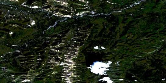 Air photo: Mary River Satellite Image map 095F05 at 1:50,000 Scale