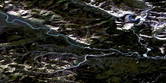 Air photo: Virginia Falls Satellite Image map 095F12 at 1:50,000 Scale