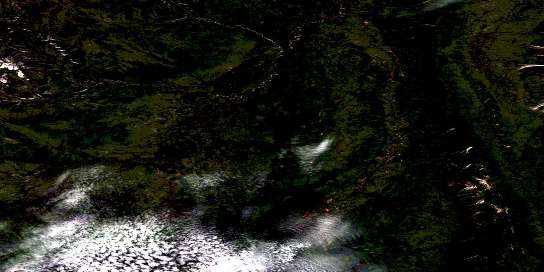 Air photo: Fishtrap Creek Satellite Image map 095G05 at 1:50,000 Scale