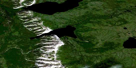 Little Doctor Lake Satellite Map 095G14 at 1:50,000 scale - National Topographic System of Canada (NTS) - Orthophoto