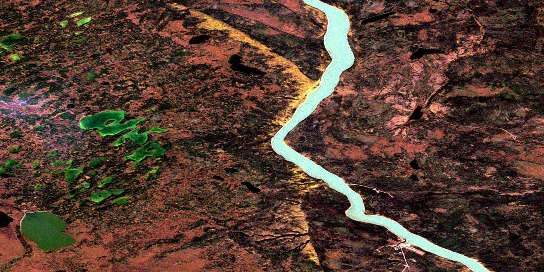 Air photo: Goodall Lake Satellite Image map 095H10 at 1:50,000 Scale