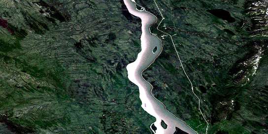 Air photo: River Between Two Mountains Satellite Image map 095J14 at 1:50,000 Scale
