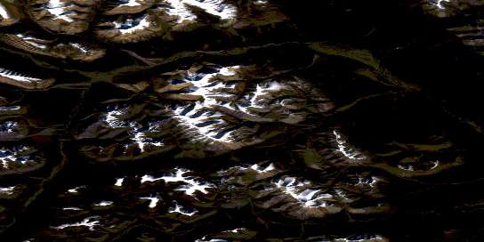 Air photo: Bell Heather Lake Satellite Image map 095K05 at 1:50,000 Scale