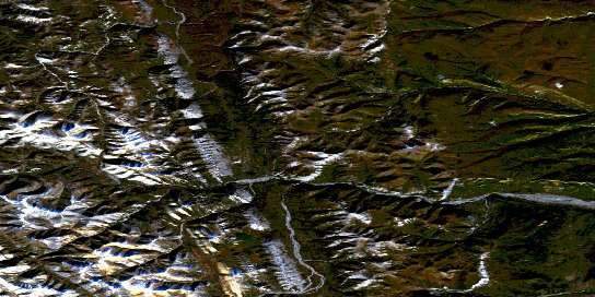 Air photo: Trench Creek Satellite Image map 095K10 at 1:50,000 Scale