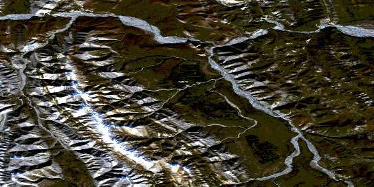 Air photo: Pastel Creek Satellite Image map 095K14 at 1:50,000 Scale