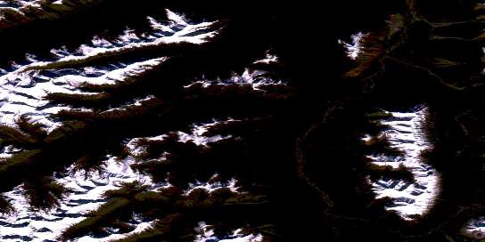 Air photo: Coppercap Mountain Satellite Image map 095L10 at 1:50,000 Scale