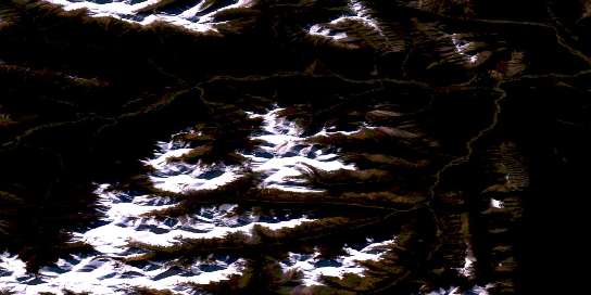 No Title Satellite Map 095M02 at 1:50,000 scale - National Topographic System of Canada (NTS) - Orthophoto