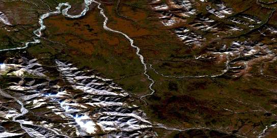 Air photo: Marten Creek Satellite Image map 095N05 at 1:50,000 Scale