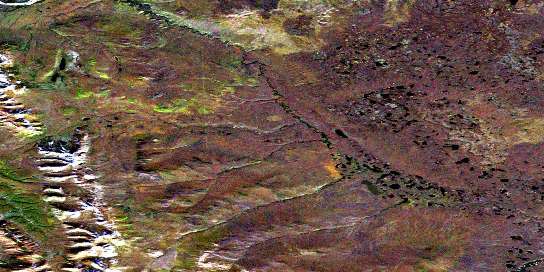 Air photo: Mount Dahadinni Satellite Image map 095N10 at 1:50,000 Scale
