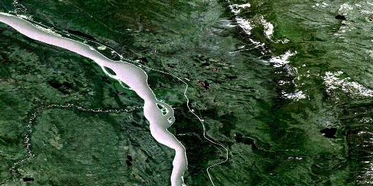 Smith Creek Satellite Map 095O03 at 1:50,000 scale - National Topographic System of Canada (NTS) - Orthophoto