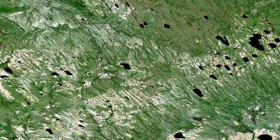 No Title Satellite Map 095O07 at 1:50,000 scale - National Topographic System of Canada (NTS) - Orthophoto