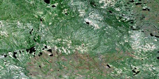 No Title Satellite Map 095O08 at 1:50,000 scale - National Topographic System of Canada (NTS) - Orthophoto