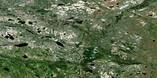 No Title Satellite Map 095O09 at 1:50,000 scale - National Topographic System of Canada (NTS) - Orthophoto