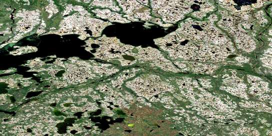 No Title Satellite Map 095P06 at 1:50,000 scale - National Topographic System of Canada (NTS) - Orthophoto