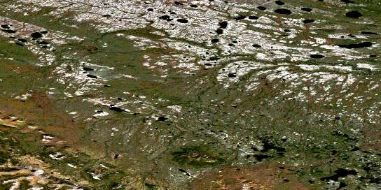 Air photo: Twin Fish Lake Satellite Image map 096B05 at 1:50,000 Scale