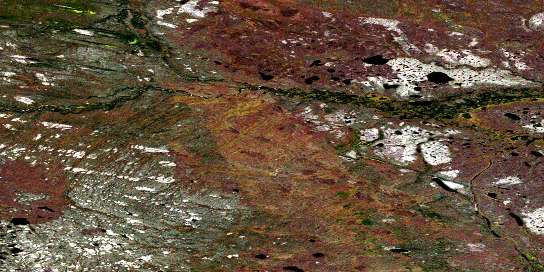 Kodakin Creek Satellite Map 096B06 at 1:50,000 scale - National Topographic System of Canada (NTS) - Orthophoto