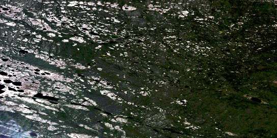 Air photo: Big Rock River Satellite Image map 096B15 at 1:50,000 Scale