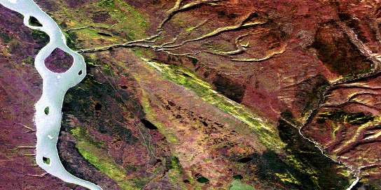 Air photo: Birch Island Satellite Image map 096C01 at 1:50,000 Scale