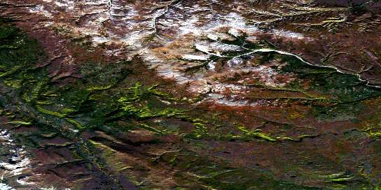 Air photo: Summit Creek Satellite Image map 096C05 at 1:50,000 Scale