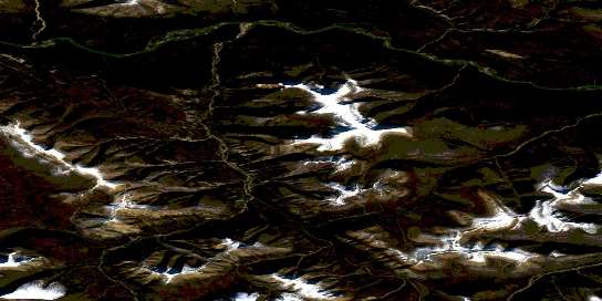 Air photo: Nainlin Brook Satellite Image map 096D03 at 1:50,000 Scale