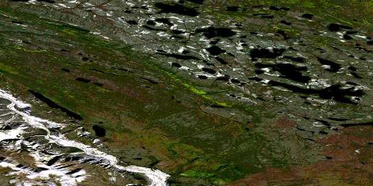 Air photo: Mirror Lake Satellite Image map 096D15 at 1:50,000 Scale