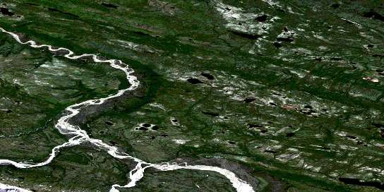 Canol Satellite Map 096E03 at 1:50,000 scale - National Topographic System of Canada (NTS) - Orthophoto
