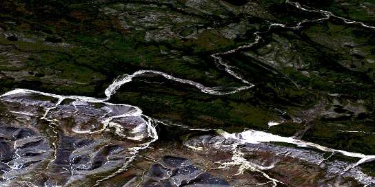 Air photo: Loretta Canyon Satellite Image map 096E04 at 1:50,000 Scale