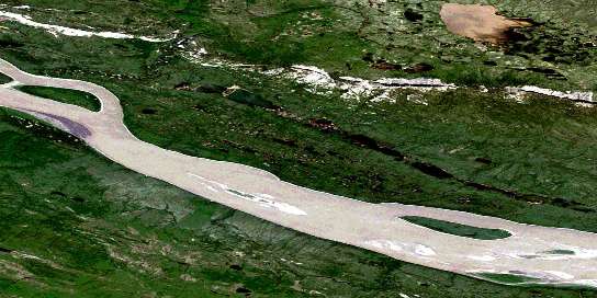 Air photo: Oscar Lake Satellite Image map 096E06 at 1:50,000 Scale