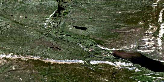 Air photo: Dillon Creek Satellite Image map 096E10 at 1:50,000 Scale