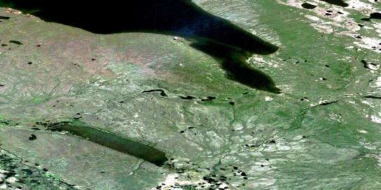Air photo: Baton Lake Satellite Image map 096F06 at 1:50,000 Scale