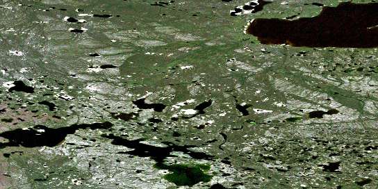 Air photo: Tuitatui Lake Satellite Image map 096G14 at 1:50,000 Scale