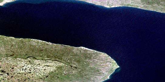 Air photo: Kokeragi Point Satellite Image map 096G16 at 1:50,000 Scale