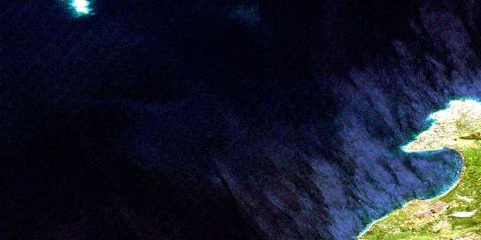 Air photo: Jupiter Bay Satellite Image map 096H05 at 1:50,000 Scale