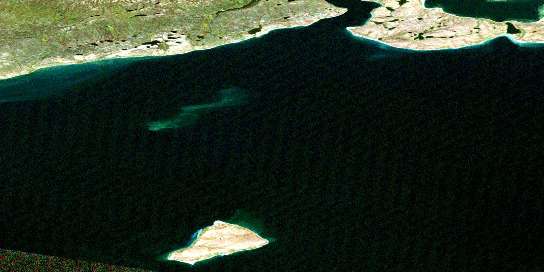 Air photo: Ikanyo Island Satellite Image map 096J06 at 1:50,000 Scale