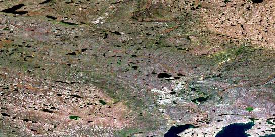 Air photo: Katseyedie River Satellite Image map 096J11 at 1:50,000 Scale