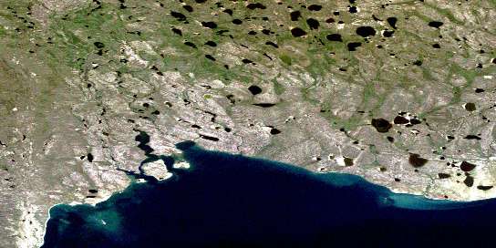 Air photo: Good Hope Bay Satellite Image map 096K08 at 1:50,000 Scale