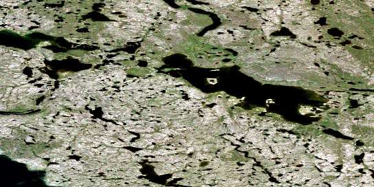 Ewekka Lake Satellite Map 096M09 at 1:50,000 scale - National Topographic System of Canada (NTS) - Orthophoto