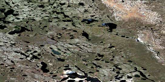Tatchini Lake Satellite Map 096N03 at 1:50,000 scale - National Topographic System of Canada (NTS) - Orthophoto