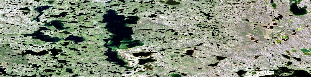 Air photo: Simpson Lake Satellite Image map 097B03 at 1:50,000 Scale