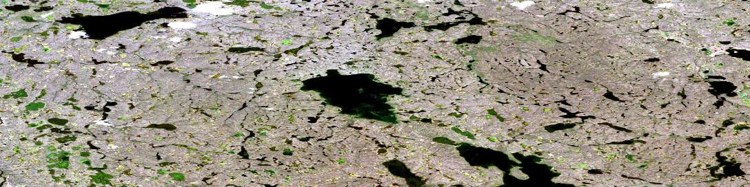 Air photo: Tsoko Lake Satellite Image map 097B07 at 1:50,000 Scale